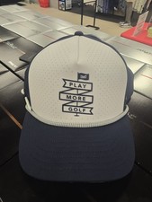 Melin Links Exclusive Hydro Odysea Play More Golf Blue CL Snapback Hat Cap Nwt