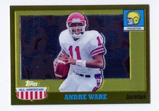 I488 ANDRE WARE 2005 TOPPS ALL AMERICAN CHROME GOLD 336/555 #77 HOUSTON RARE SP