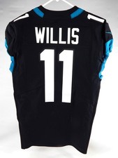 2019 Jacksonville Jaguars Damion Willis #11 Game Issued Black Jersey 40 487