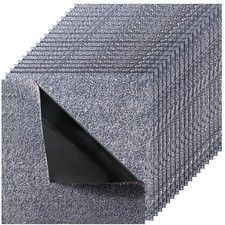 VEVOR Carpet Tiles 18x18 inch 10 Pack Peel and Stick Rug Self Adhesive Gray