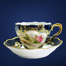 Vintage Lindner Bavaria Demitasse Cup Saucer ...