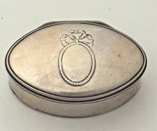Georgian Silver NUTMEG GRATER Oval James Phipps I 1785