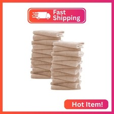 Sunny zzzZZ Ultra Soft 24 Pack Baby Washcloths - 10x10 Inches - Coral Fleece Ext