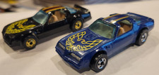 1977 HOT WHEELS BLACKWALL HOT BIRD RARE BLUE ENAMEL  BLACK PONTIAC TRANS AM