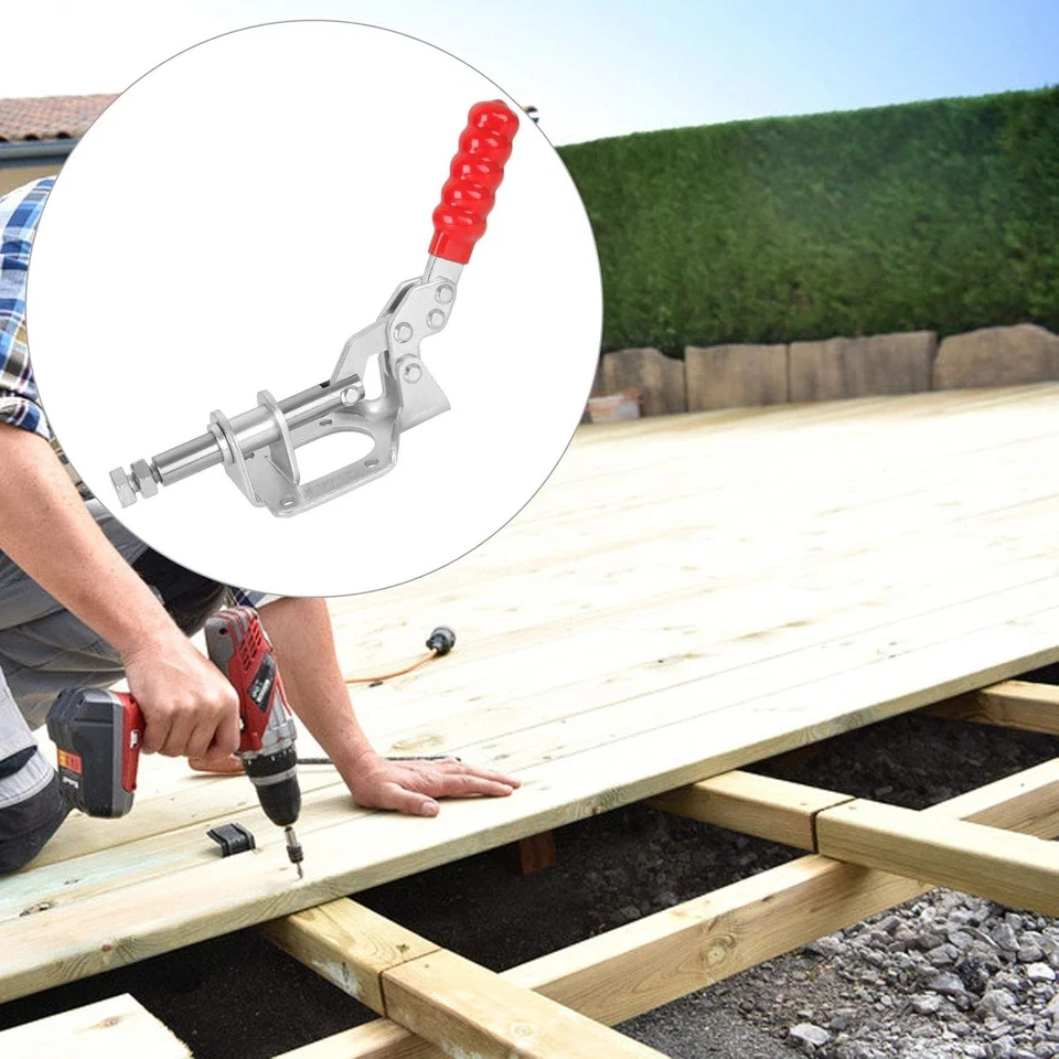 4 PCS 6 inch Adjustable Toggle Clamp, GH-302F Quick Release - image 4 of 4