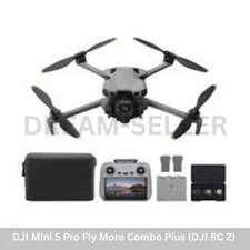 DJI Mini 5 Pro Fly More Combo Plus (DJI RC 2) Camera Drone (3 Batteries Plus)