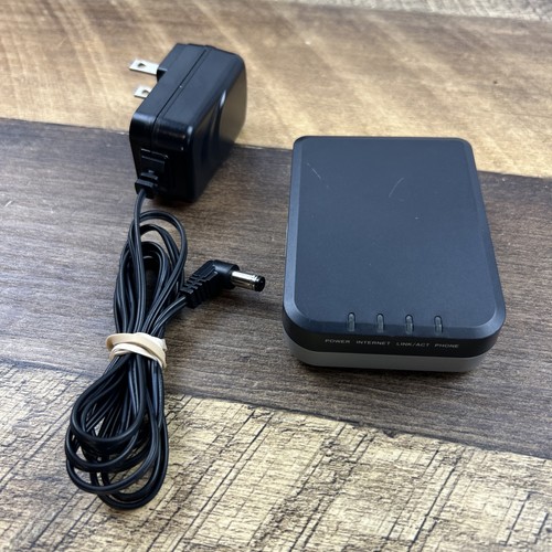 BasicTalk Home Phone Service VoIP Adapter Model HT701 With AC Adaptor