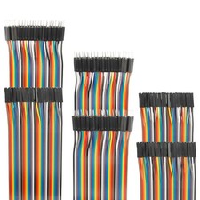 120pcs 15cm Breadboard Jumper Wires Assorted Kit, 10cm-100cm Multicolored Rib...