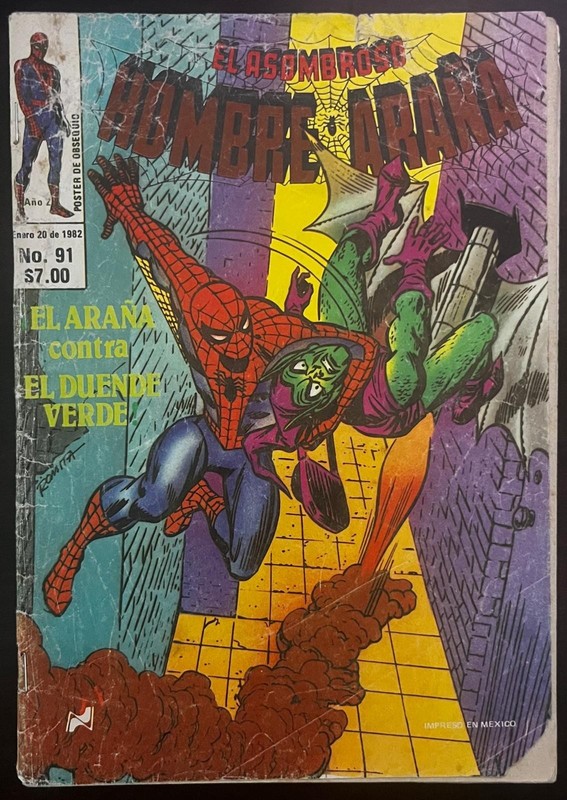 El Asombroso Hombre Araña #91 Mexico 1982 Green Goblin Spanish Marvel Comic