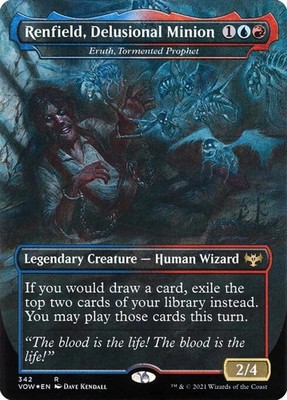 Eruth, Tormented Prophet ''Renfield, Delusional Minion'' - Foil Extende VOW NM MTG