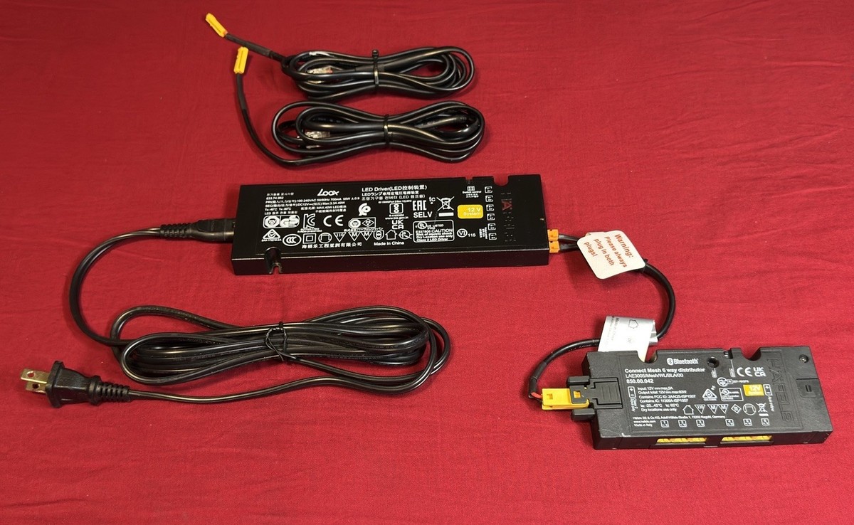 Hafele Loox 12V LED Light Driver 12Volt 833.74.962 & 6 Way Unit