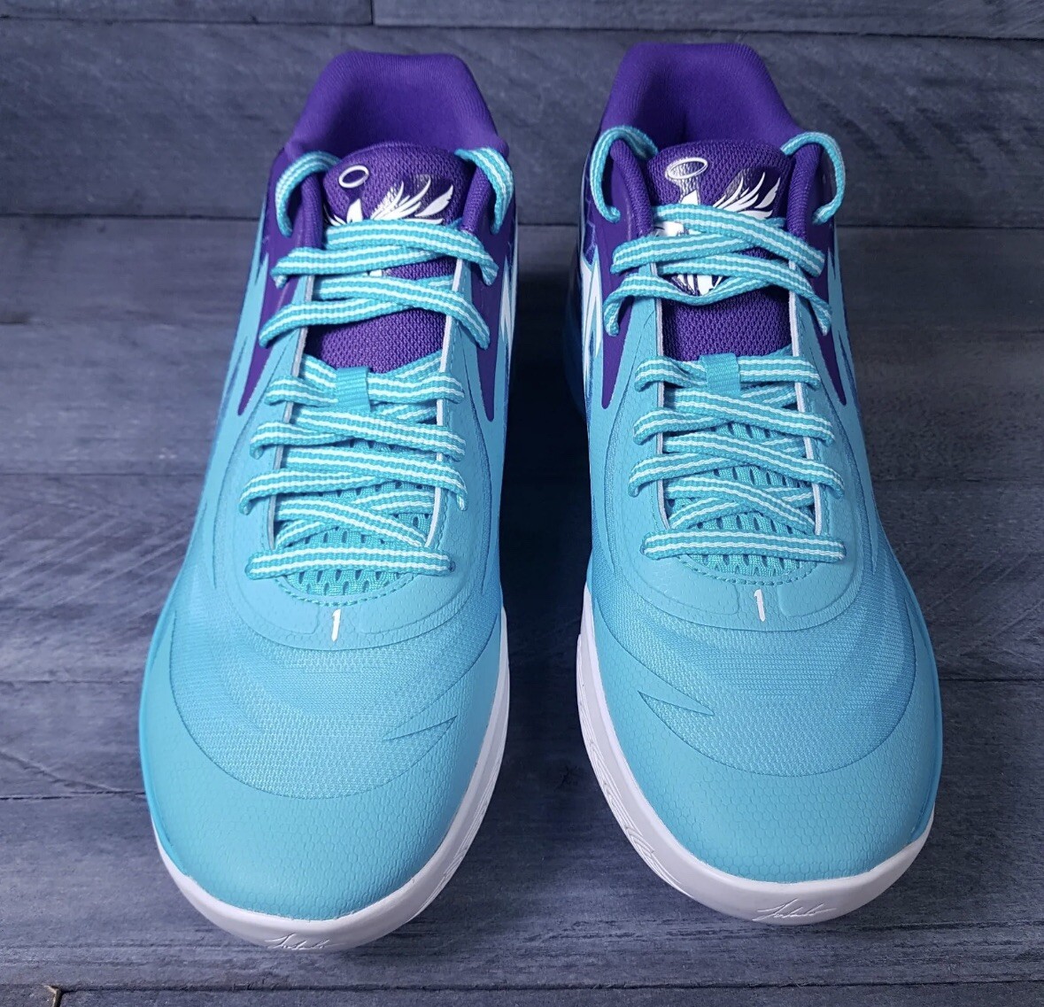 Men Puma MB.02 Fade Queen City Melo Basketball Shoes 10 Blue