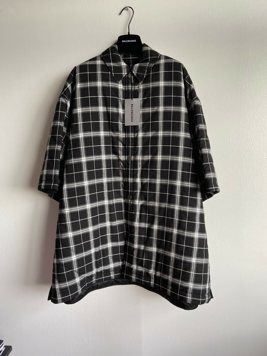 Balenciaga padded white and black shirt size 36 w/o tags Balenciaga padded white and black shirt size 36 w/o tags