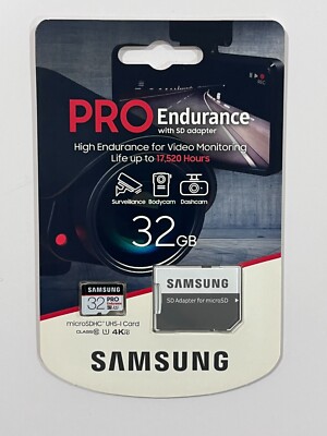 New Samsung PRO Endurance microSD Memory Card 32GB MB-MJ32GA/AM