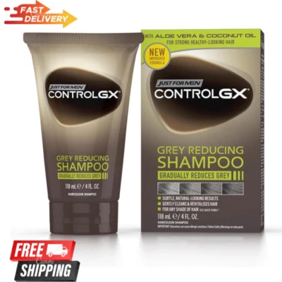 Just For Men Control GX Grey Reducing Shampoo For Grey Hair With Coconut Oil