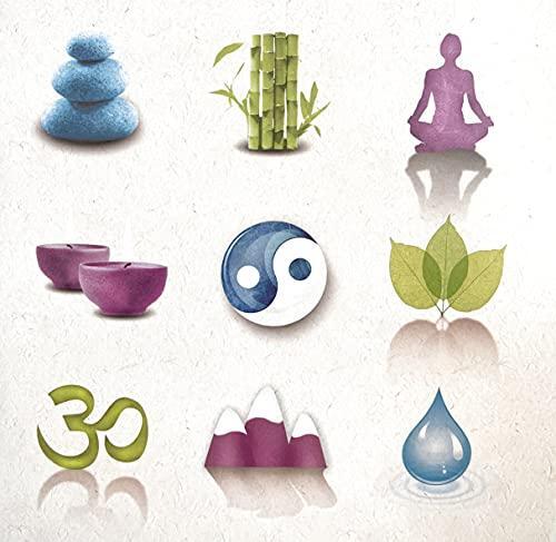 Davora Yoga Spa Retreat Peace Tranquility Meditation Ying Yang Greeting Card