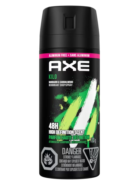 AXE Kilo Deodorant Body Spray 4oz Discontinued Scent Mandarin