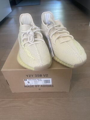 100% Authentic, Adidas Yeezy Boost 350 V2 Flax, FX9028, Size9