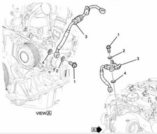 Genuine New Holden Cruze 2018-2018 1.6lpetrol Turbo Oil Feed Pipe
