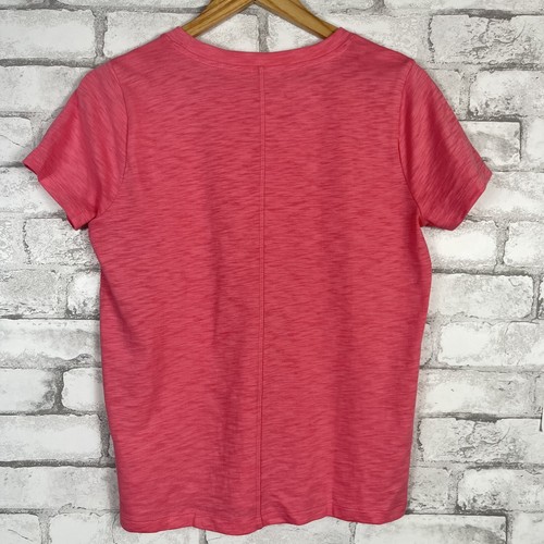 J.CREW FACTORY NWT 100% Cotton Girlfriend Pink Crewneck Tee SMALL AJ089 - Picture 2 of 5