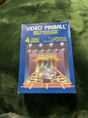 Jeu Atari 2600 - Video Pinball (Picture Label - 1981) - Cartouche Seulement - Bon état
