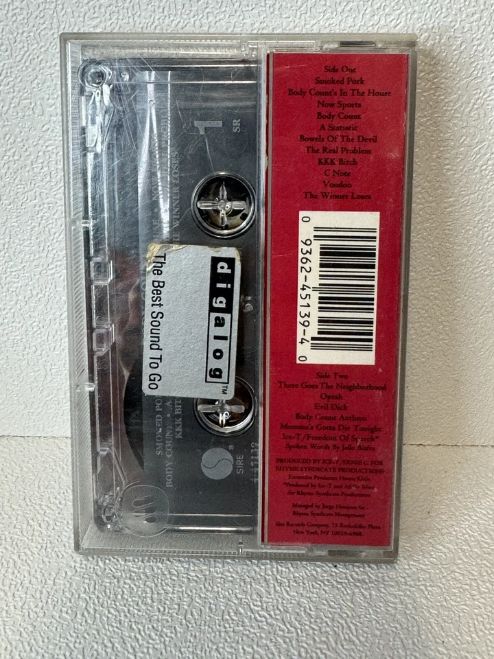 Body Count Self-Titled ORIGINAL 1992 Sire / Warner Cassette - RARE - Image 2 of 4