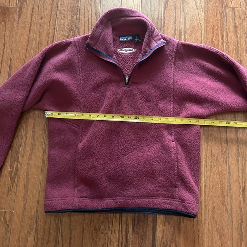 Patagonia Synchilla Fleece Quarter Zip Pullover USA Made Pockets Women’s #25262 - Picture 7 of 10
