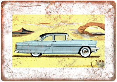 Vintage 1955 Mercury Custom 2-Door Sedan Auto Ad Reproduction Metal Sign A11677