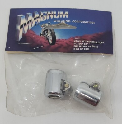 Magnum Shielding Chrome Hose Connectors Fits 3/8 Hose 2 Pack Harley Davidson 