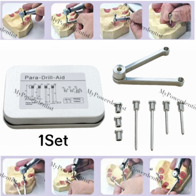 1Kit Dental Parallel Para Drill Aid Embed Position Sleeves Pilot Guide Pins ITI