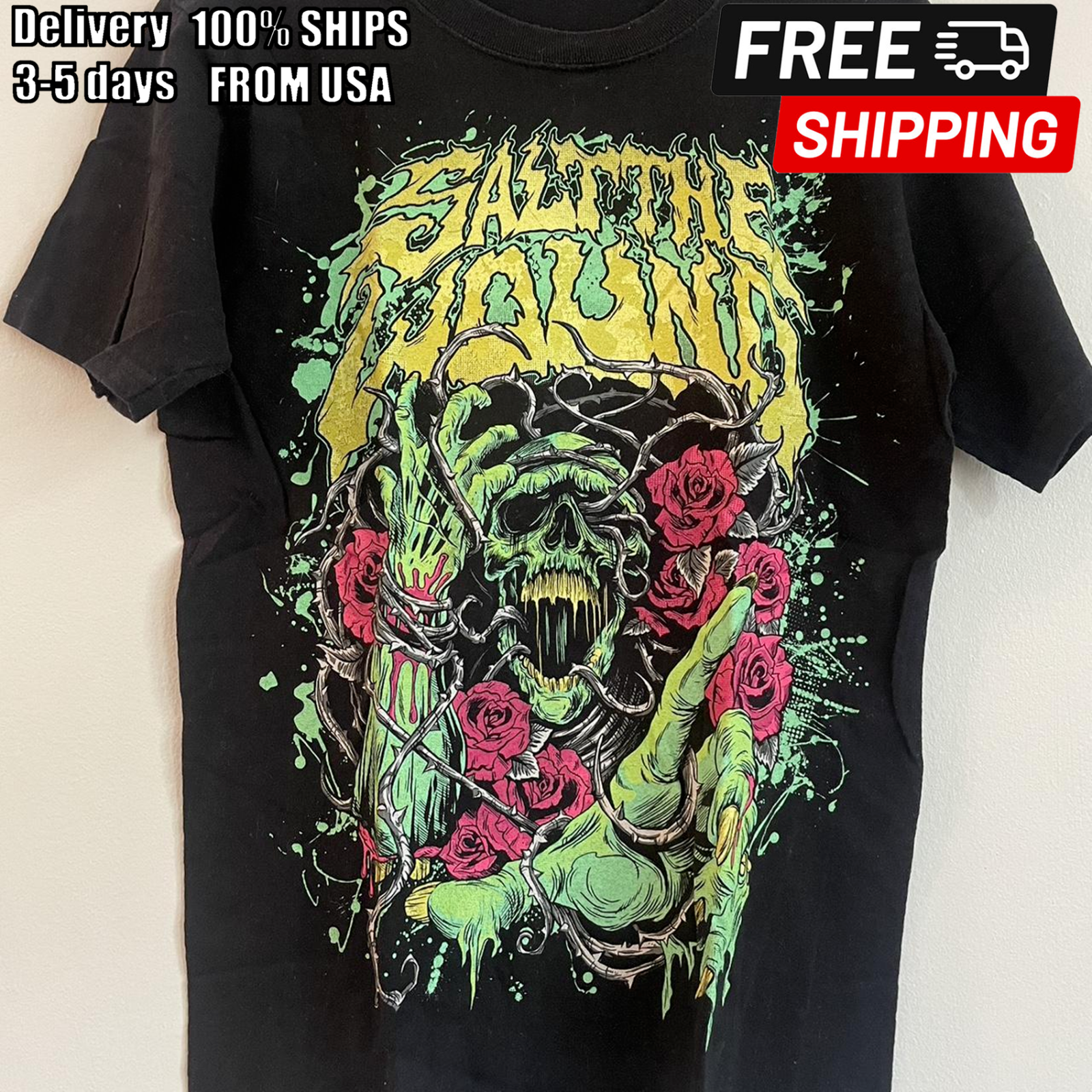 Rare Salt the Wound Band Tour Gift For Fan Full Size S to 5XL T-shirt GC2569