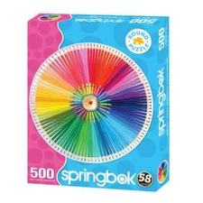 Crafty Colors 500 Piece Round Jigsaw Puzzle Springbok New