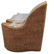 20Cm Extreme High Heel Sandals Women Pumpsb Platform Wedges Transparent Pvc Open