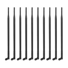 10-Pack 2.4GHz 9dBi Omni WiFi Antenna with RP-SMA Male for IEEE 802.11b 802.11g