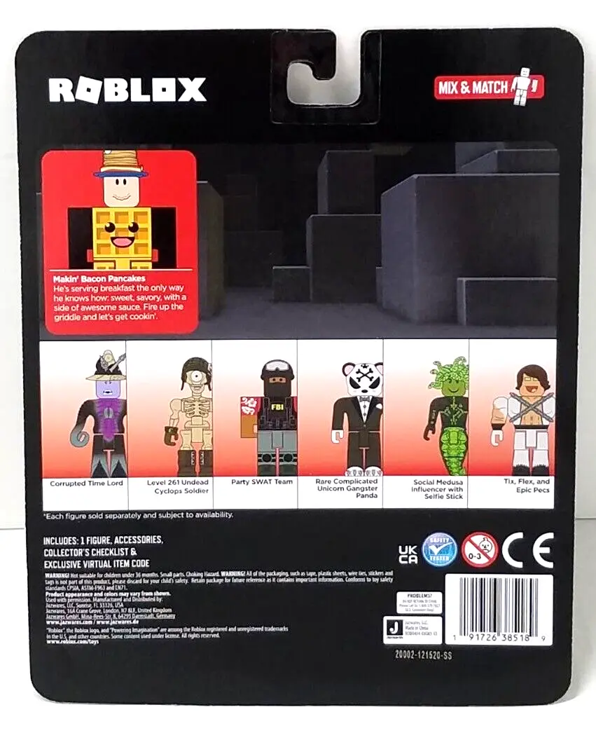 ROBLOX Avatar Shop Action Figure MAKIN' BACON PANCAKES New ROB0404