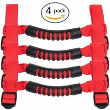 4 Pcs Thin Roll Bar Grab Handles Off Road Accessories For Jeep Wrangler Jl Tj Jk 4 Pcs Thin Roll Bar Grab Handles Off Road Accessories For Jeep Wrangler Jl Tj Jk