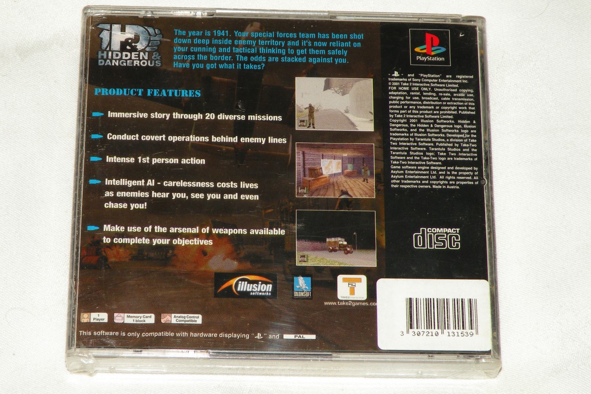 Hidden & Dangerous - Sony PS1 - Neuf Sous Blister - Version Française (PAL)