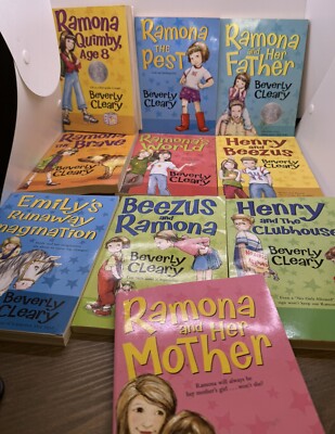 Ramona Chapter Books by Beverly Cleary Beezus The Brave Pest  Lot Of 10