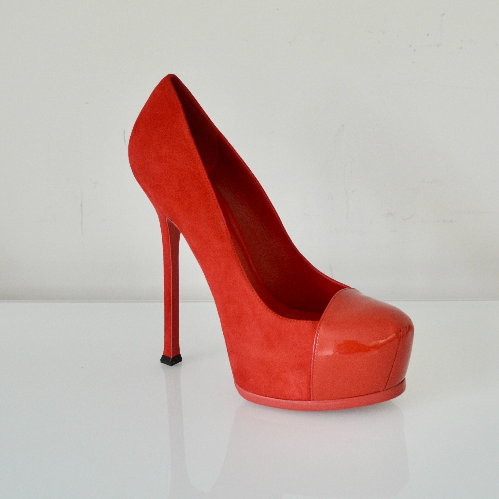 SCARPE DÉCOLLETÉ NUOVE CON SCATOLA YSL SAINT LAURENT TRIBTO IN PELLE EU 39 5 US 9 5