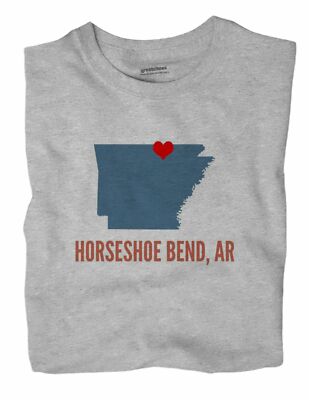 Horseshoe Bend Arkansas AR T-Shirt HEART
