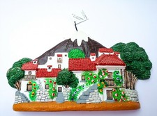 Lanzarote Volcanic Village Handcrafted Decorative Ceramic Wall Moulding 