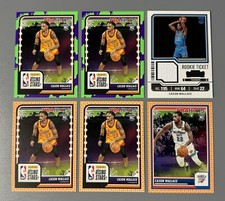 6- 2023-24 Panini Cason Wallace Contenders Swatches, Haunted Hoops Slime Orange