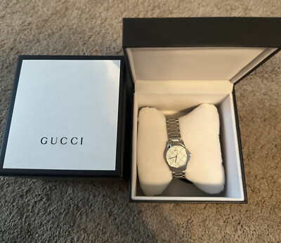 Gucci Women's G-Timeless Silver Dial Quartz Watch - YA126551