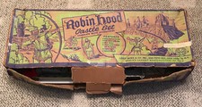 MARX ROBIN HOOD CASTLE SET 4718 BOX AND CASTLE ONLY C. 1960 SEARS STICKER