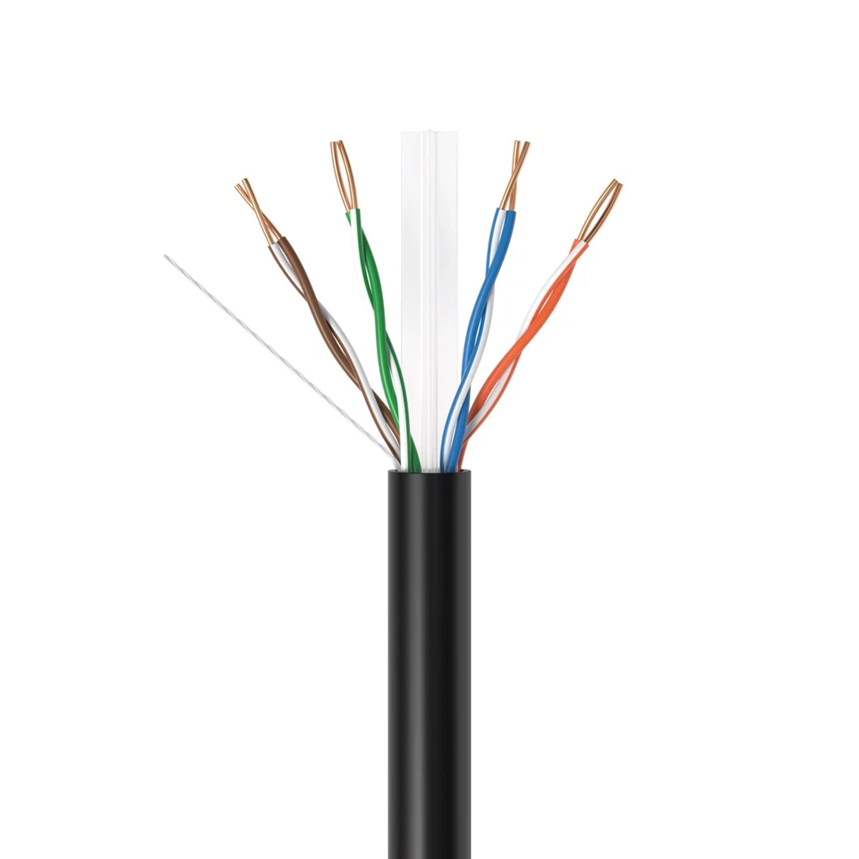 PLENUM 1000ft CAT5e CAT6 UTP CMP Bulk Ethernet Cable Solid Network Wire LAN CAT5 - Image 2 of 4