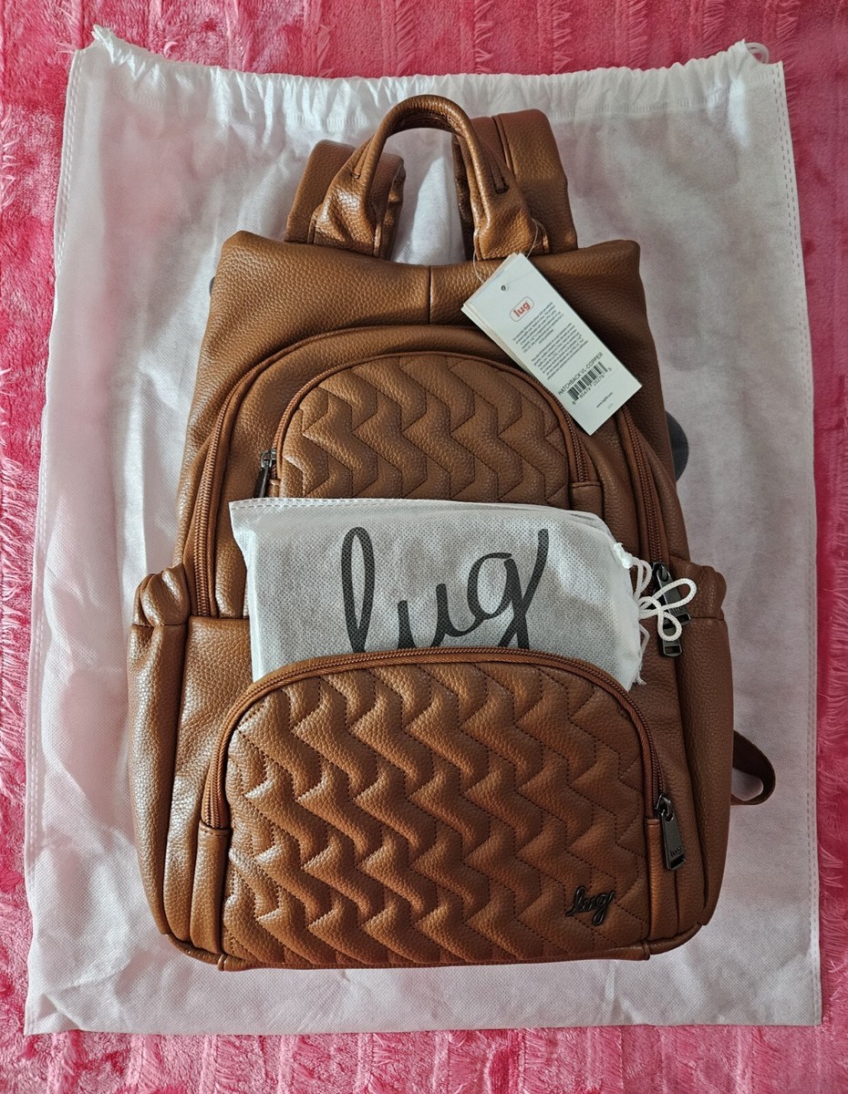 NWT Lug Hatchback VL - Copper Brown ? LUG Hatchback VL Backpack & Tram VL Wallet w/Dust Bags  main image 3