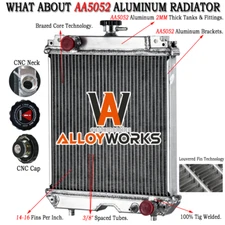 Aluminum Radiator RB411-42300 For Kubota U25S U25-3S Excavator D1703 RB41142300