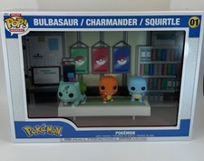BRAND NEW - Funko Pop! Moments Deluxe #01 Pokemon Bulbasaur Charmander Squirtle