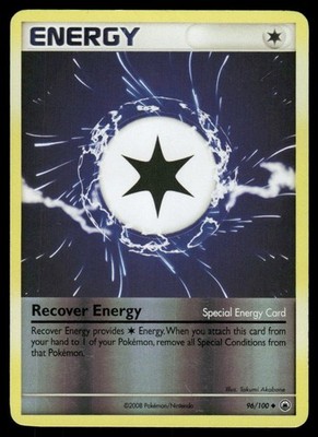 2008 Pokemon Recover Energy Uncommon Majestic Dawn 96/100 Reverse Holo DMG