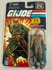 GI JOE SERPENTOR COBRA EMPEROR 25TH ANNIVERSARY MINT ON SEALED CARD NO RESERVE